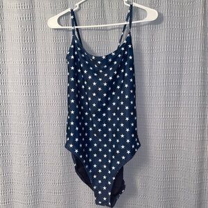 WORN ONCE Old Navy Stars- Fourth of July Women’s one piece bathing suit